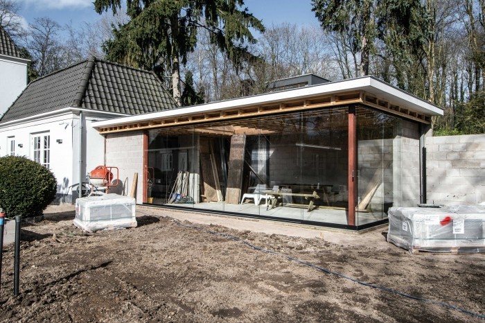 Bouw garage en veranda