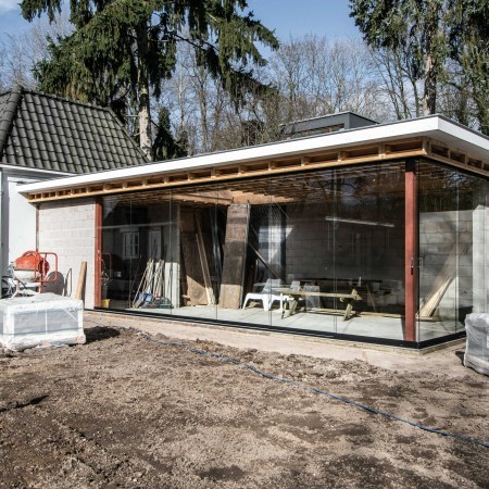 Bouw garage en veranda